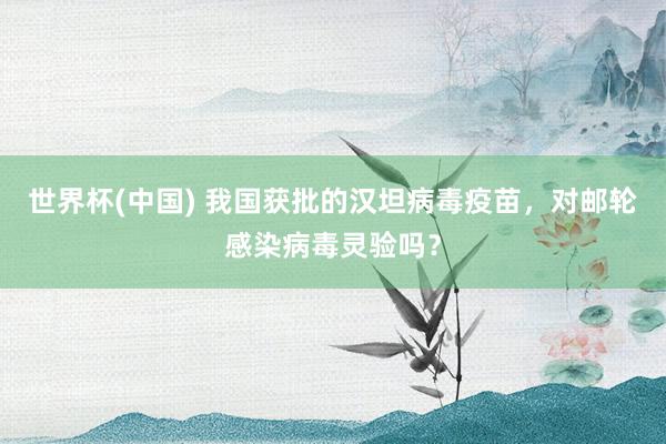 世界杯(中国) 我国获批的汉坦病毒疫苗,对邮轮感染病毒灵验吗?