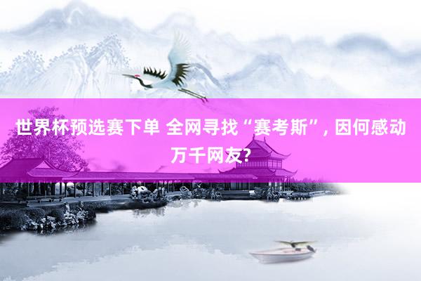 世界杯预选赛下单 全网寻找“赛考斯”, 因何感动万千网友?