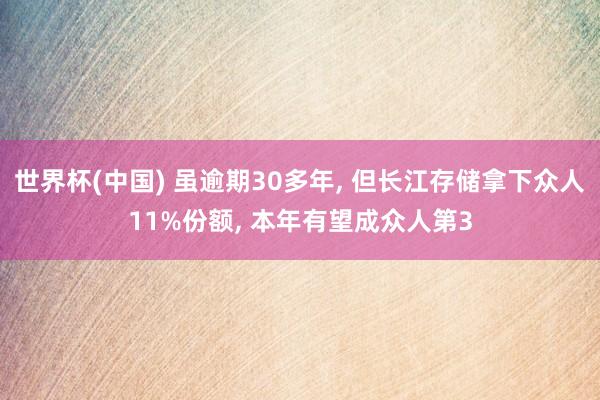 世界杯(中国) 虽逾期30多年, 但长江存储拿下众人11%份额, 本年有望成众人第3